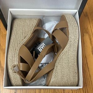 Madden NYC Women's Brown Wedge Sandals
